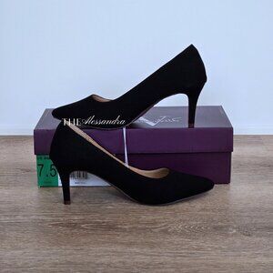 Gloria Vanderbilt Women’s Marilyn Pumps Black Denim Heels Size 7.5 New With Box